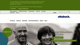 What Ottobock.at website looked like in 2020 (3 years ago)