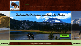 What Oregonhorsecountryfoundation.org website looked like in 2020 (3 years ago)