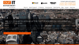 What Ourict.co.uk website looked like in 2020 (3 years ago)