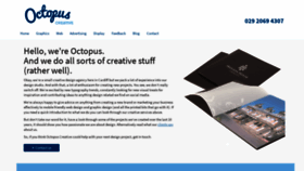 What Octopus-creative.co.uk website looked like in 2020 (3 years ago)