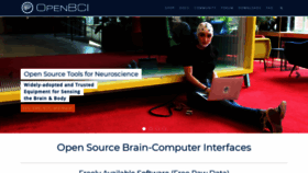 What Openbci.com website looked like in 2020 (3 years ago)