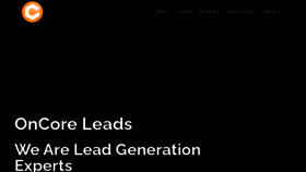 What Oncoreleads.com website looked like in 2020 (3 years ago)