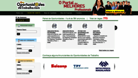 What Oportunidadesdetrabalho.com website looked like in 2020 (3 years ago)