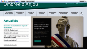 What Ombreedanjou.fr website looked like in 2020 (3 years ago)