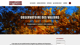 What Observatoiredesvaleurs.org website looked like in 2020 (3 years ago)