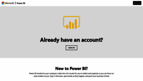 What Oauth.powerbi.com website looked like in 2020 (3 years ago)