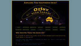 What Ozsky.org website looked like in 2020 (3 years ago)