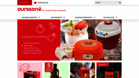 What Oursson.de website looked like in 2020 (3 years ago)