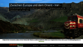 What Orientbahn-reisen.de website looked like in 2020 (3 years ago)