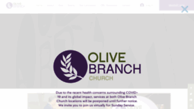 What Olivebranchchurch.org website looked like in 2020 (3 years ago)
