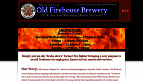 What Oldfirehousebrewery.com website looked like in 2020 (3 years ago)