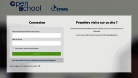 What Openschool.estaca.fr website looked like in 2020 (3 years ago)
