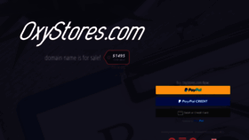 What Oxystores.com website looked like in 2020 (3 years ago)