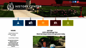 What Olmstedhistory.com website looked like in 2020 (3 years ago)