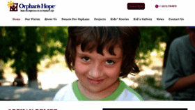 What Orphanshope.org website looked like in 2020 (3 years ago)