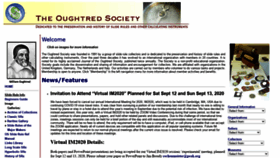 What Oughtred.org website looked like in 2020 (3 years ago)