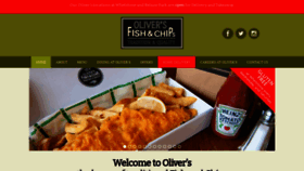 What Oliversfishandchips.com website looked like in 2020 (3 years ago)