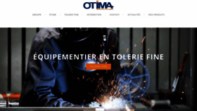 What Otima.fr website looked like in 2020 (3 years ago)