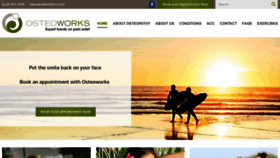 What Osteoworks.co.nz website looked like in 2020 (3 years ago)