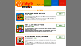 What Orangestudiosgames.com website looked like in 2020 (5 years ago)