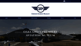 What Oaklandaviationmuseum.org website looked like in 2020 (3 years ago)
