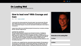 What Onleadingwell.com website looked like in 2020 (3 years ago)