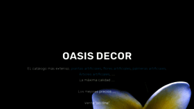 What Oasisdecor.com website looked like in 2020 (3 years ago)