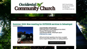 What Occidentalcommunitychurch.org website looked like in 2020 (3 years ago)