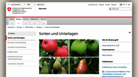 What Obstsorten.ch website looked like in 2020 (3 years ago)