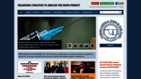 What Okcadp.org website looked like in 2020 (3 years ago)