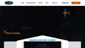 What Onlineaviationtheory.com website looked like in 2020 (3 years ago)