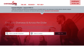 What Overseasjobs.com website looked like in 2020 (3 years ago)