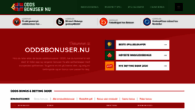 What Oddsbonuser.nu website looked like in 2020 (3 years ago)