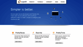 What Ocpsoft.com website looked like in 2020 (3 years ago)