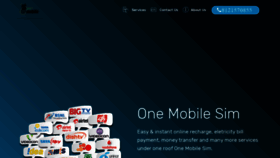 What Onemobilesim.in website looked like in 2020 (3 years ago)