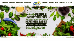 What Oneharvest.com.au website looked like in 2020 (3 years ago)