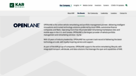 What Openlane.com website looked like in 2020 (3 years ago)