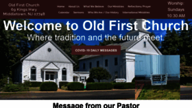What Oldfirstchurchnj.org website looked like in 2020 (4 years ago)