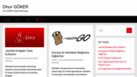 What Onurgoker.com website looked like in 2020 (3 years ago)