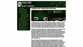 What Onlinebaccarat.org website looked like in 2020 (3 years ago)