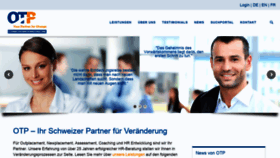 What Otp.ch website looked like in 2020 (3 years ago)