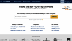 What Onlinefilings.co.uk website looked like in 2020 (4 years ago)
