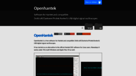 What Openhantek.org website looked like in 2020 (3 years ago)
