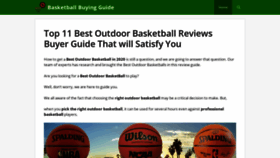 What Outdoorbasketballguide.com website looked like in 2020 (3 years ago)