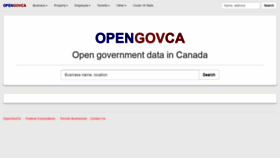 What Opengovca.com website looked like in 2020 (3 years ago)