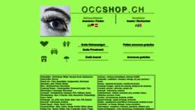 What Occshop.ch website looked like in 2020 (3 years ago)