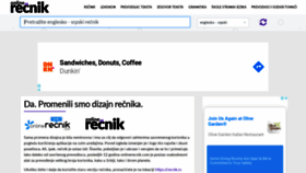 What Onlinerecnik.com website looked like in 2020 (3 years ago)