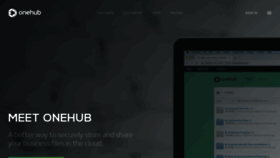 What Onehub.com website looked like in 2020 (3 years ago)