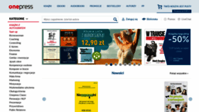 What Onepress.pl website looked like in 2020 (3 years ago)