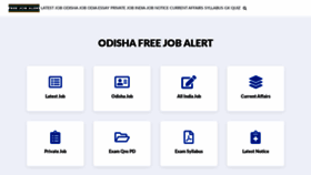 What Odishafreejobalert.com website looked like in 2020 (4 years ago)